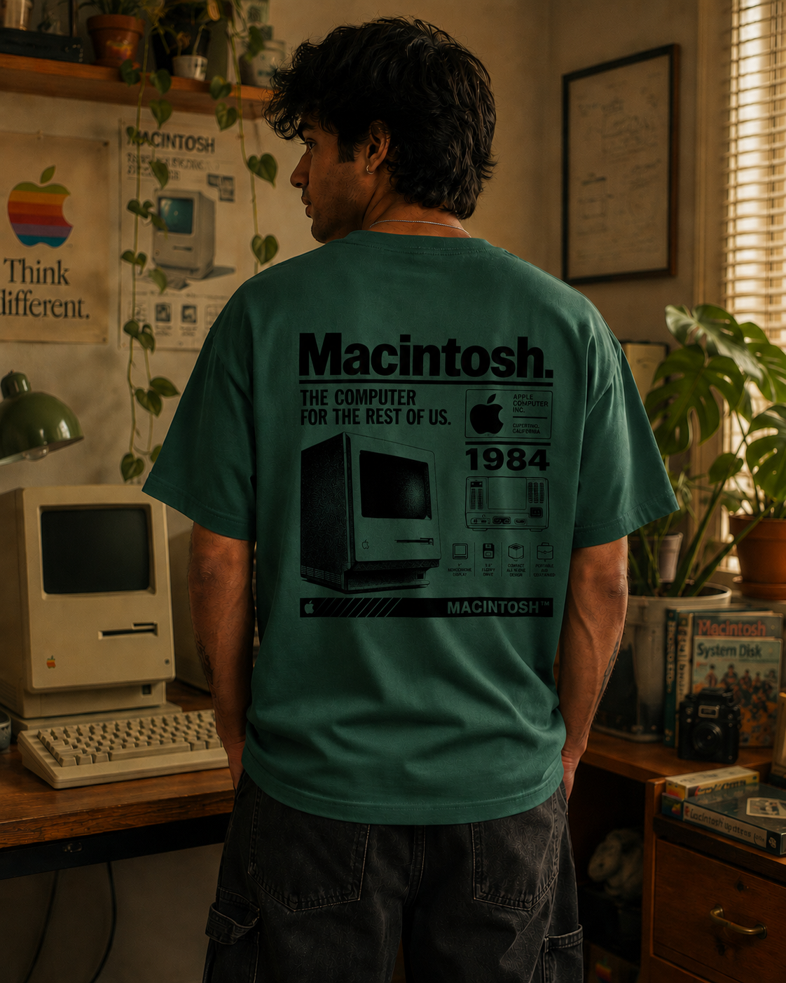 The Macintosh 240 gsm cotton tech T-shirt by Code.Wear()