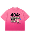 Pink Sunfade Ombré Wash Boxy Fit T-shirt Front Design