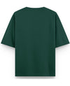 Bottle Green Oversized T-Shirt Back Design