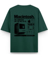 Bottle Green Oversized T-Shirt Back Design