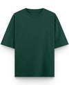 Bottle Green Oversized T-Shirt Front Design