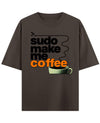 Coffee Oversized T-Shirt Front Design